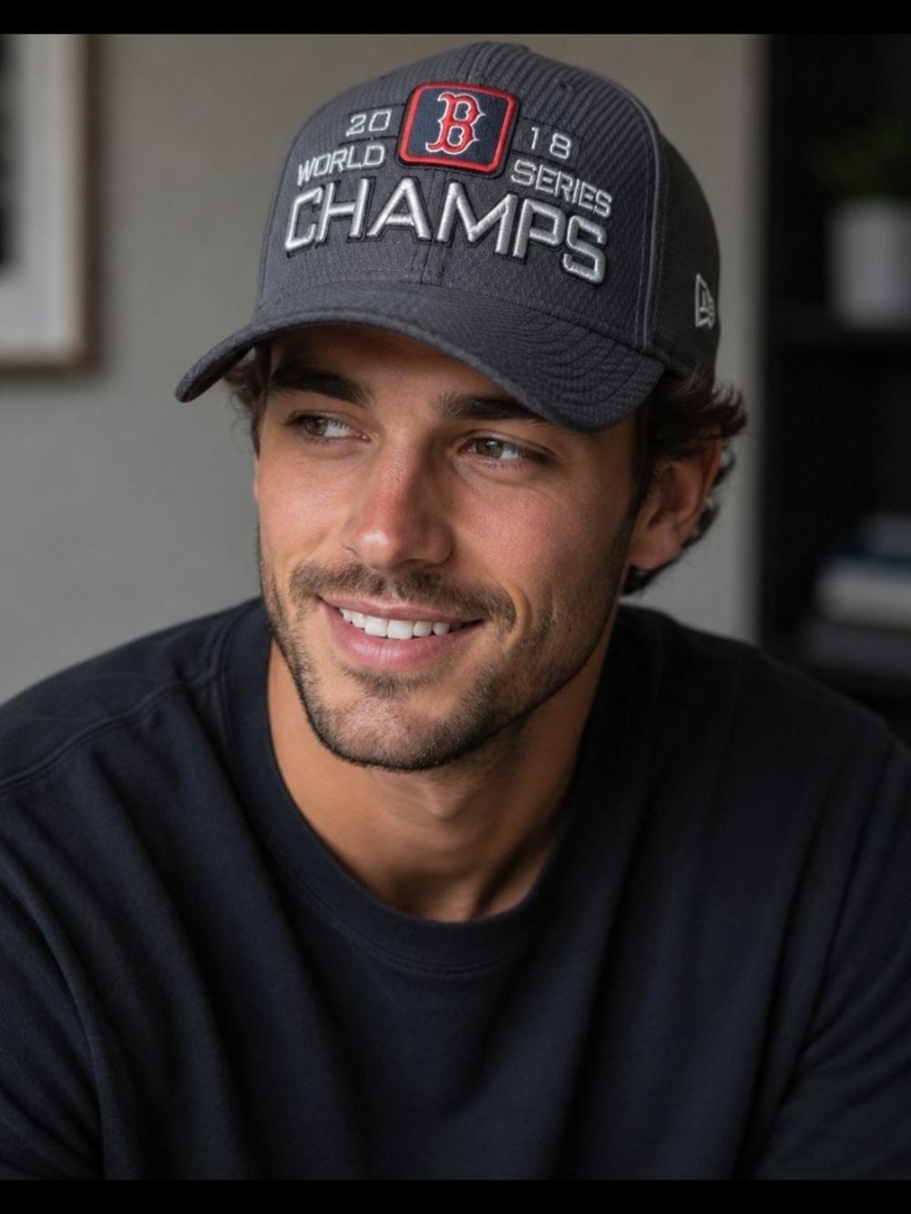 New Era Gray 'World Series Boston Sox CHAMPS' Cap.